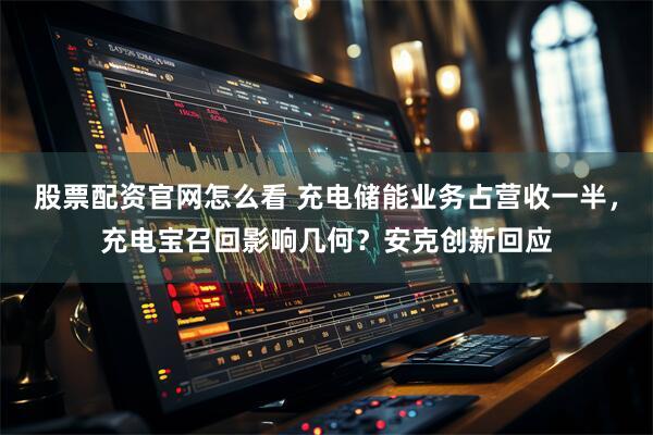 股票配资官网怎么看 充电储能业务占营收一半，充电宝召回影响几何？安克创新回应
